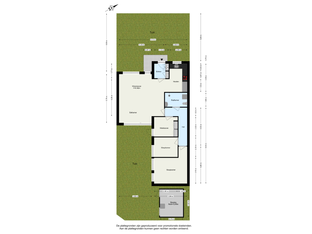 Bekijk plattegrond van Begane Grond Tuin van Van den Broek-erf 110