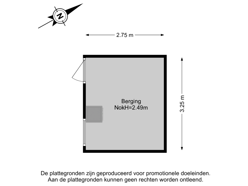 Bekijk plattegrond van Berging van Van den Broek-erf 110