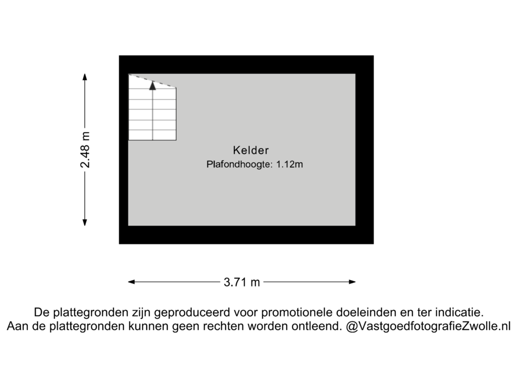 Bekijk plattegrond van Kelder van Assendorperstraat 180