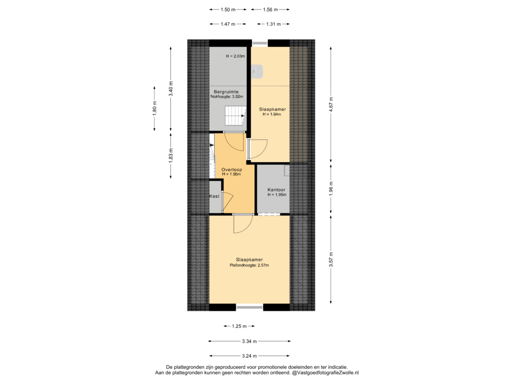 Bekijk plattegrond van 1e verdieping van Assendorperstraat 180