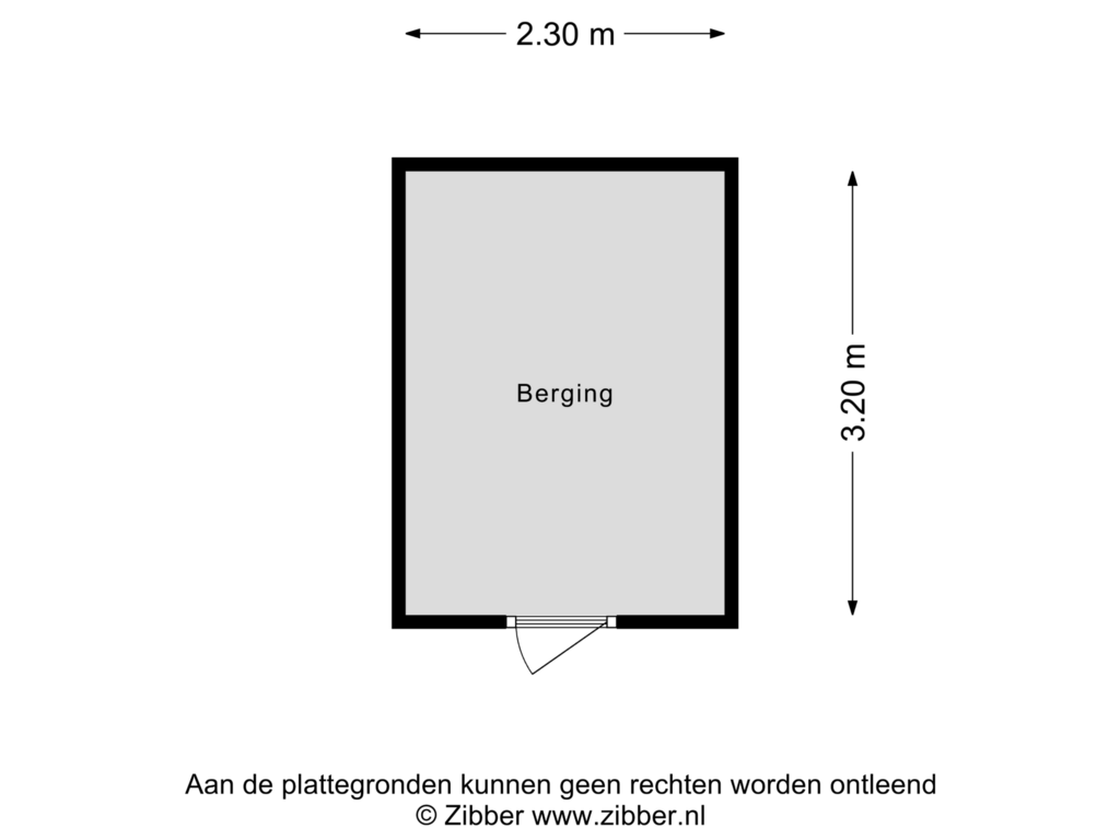 Bekijk plattegrond van Berging van Kralingenpad 49