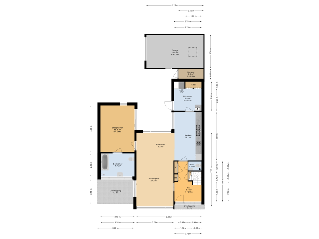 Bekijk plattegrond van Begane grond van Ljiploane 4