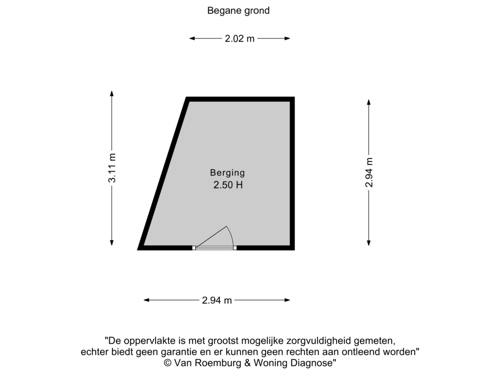 View floorplan of Berging of Henry Stanleystraat 139