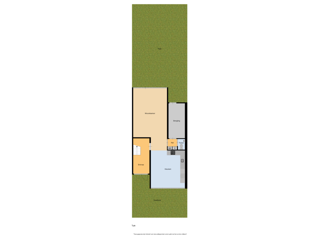 View floorplan of Tuin of Jachtenlaan 66