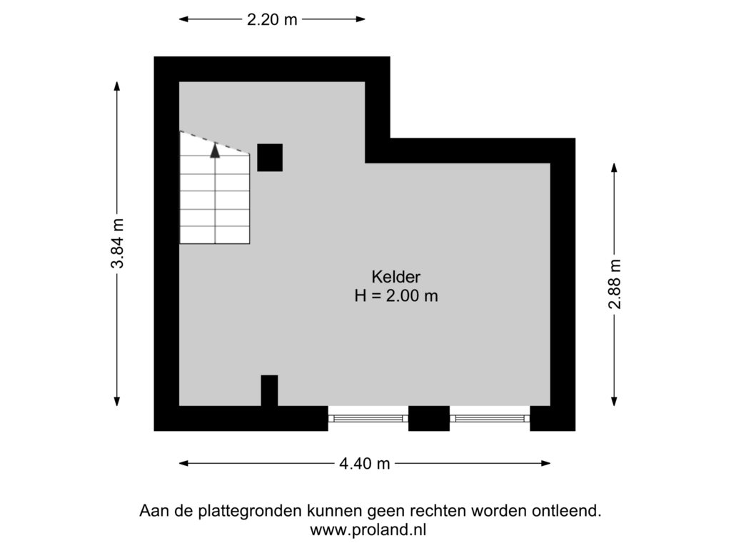 Bekijk plattegrond van Kelder van Lagestraat 31