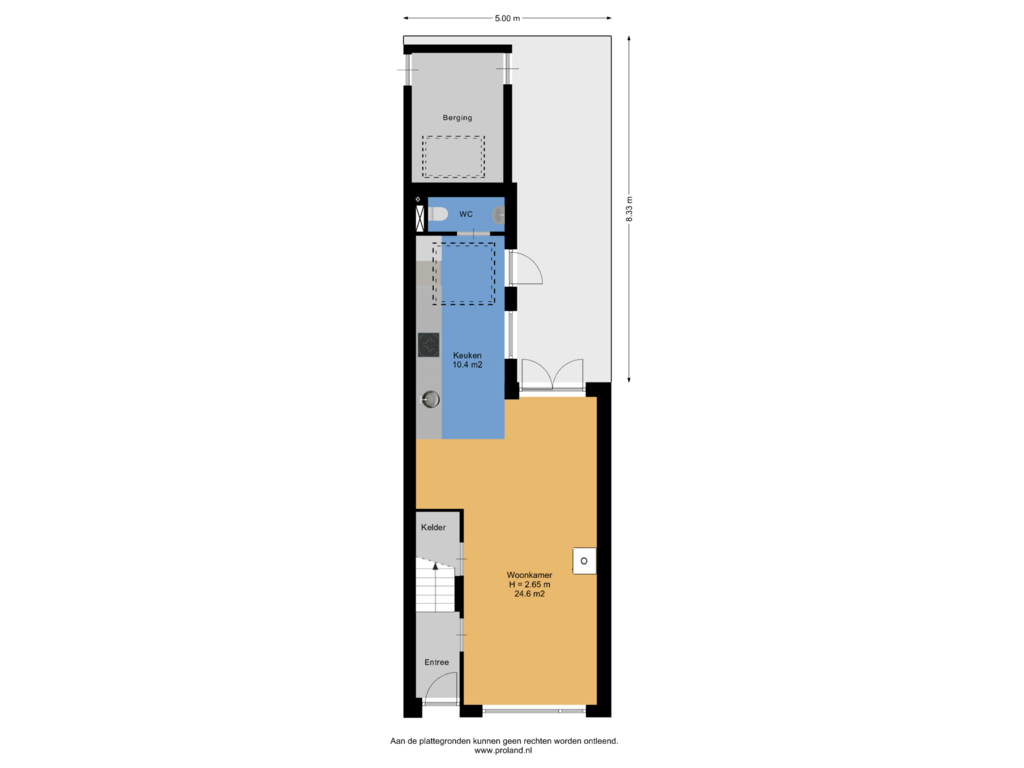 Bekijk plattegrond van Begane Grond Met Kavel van Lagestraat 31