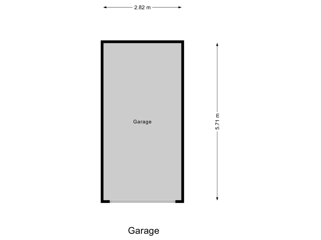 View floorplan of Garage of J. van de Veldelaan 39