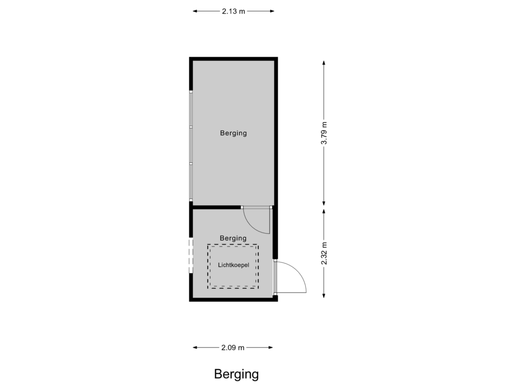 View floorplan of Berging of J. van de Veldelaan 39