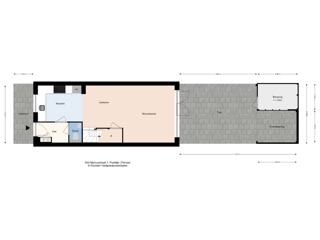 Bekijk plattegrond van Perceel van Sint Marcusstraat 7