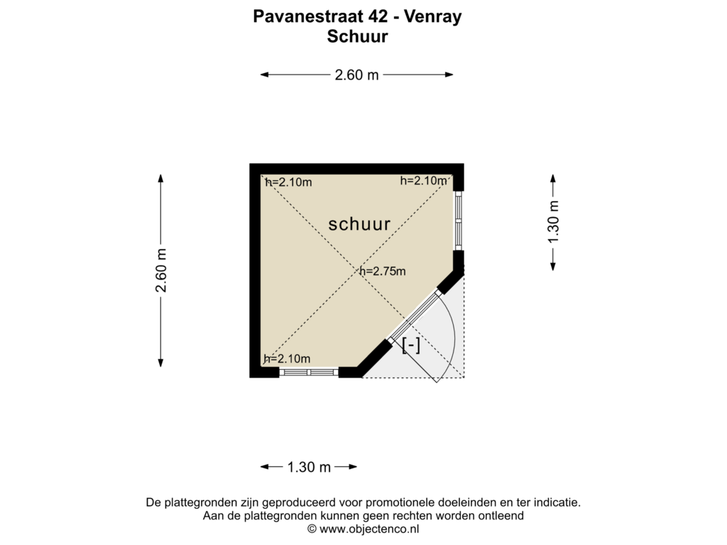 View floorplan of SCHUUR of Pavanestraat 42