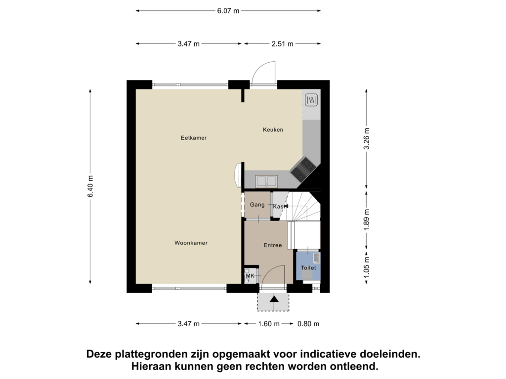 Bekijk plattegrond van Begane Grond van Lindehoutstraat 3