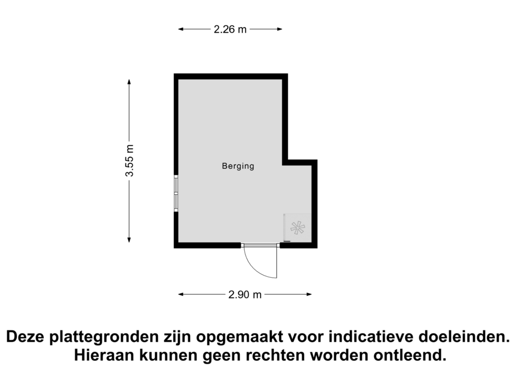 Bekijk plattegrond van Berging van Lindehoutstraat 3