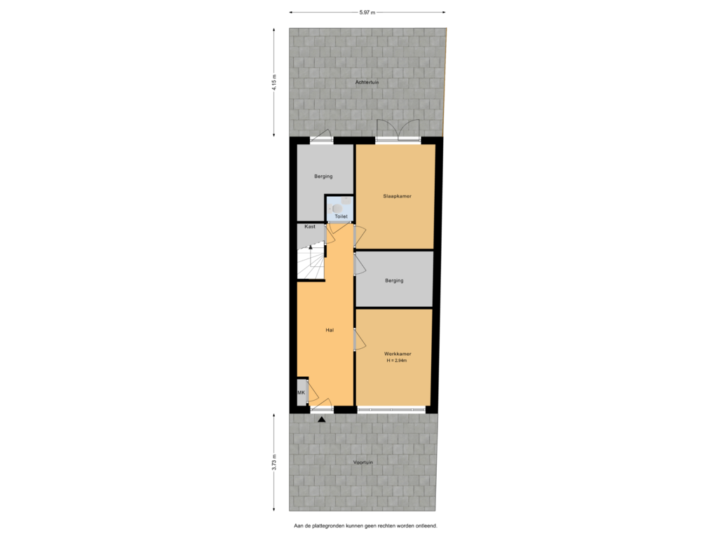 View floorplan of Situatie of Schipperskade 83