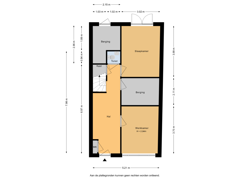 View floorplan of Begane grond of Schipperskade 83