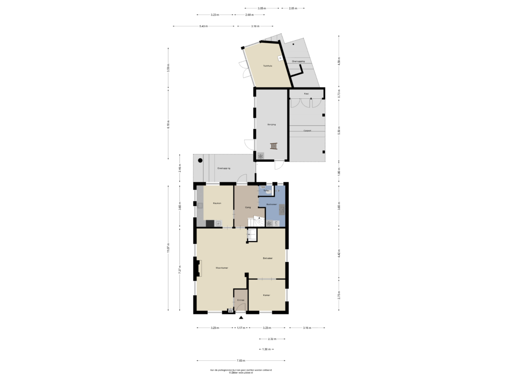 View floorplan of Begane Grond of Bronkhorsterweg 31