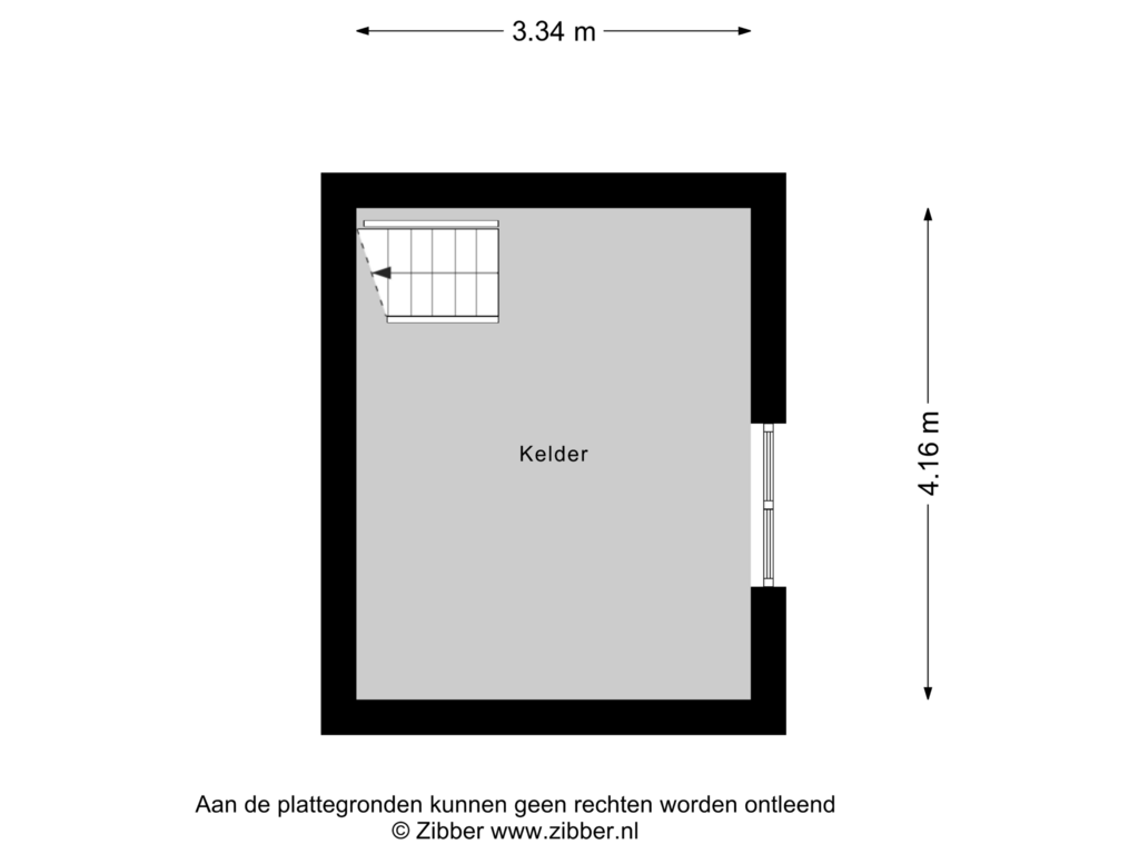 View floorplan of Kelder of Bronkhorsterweg 31