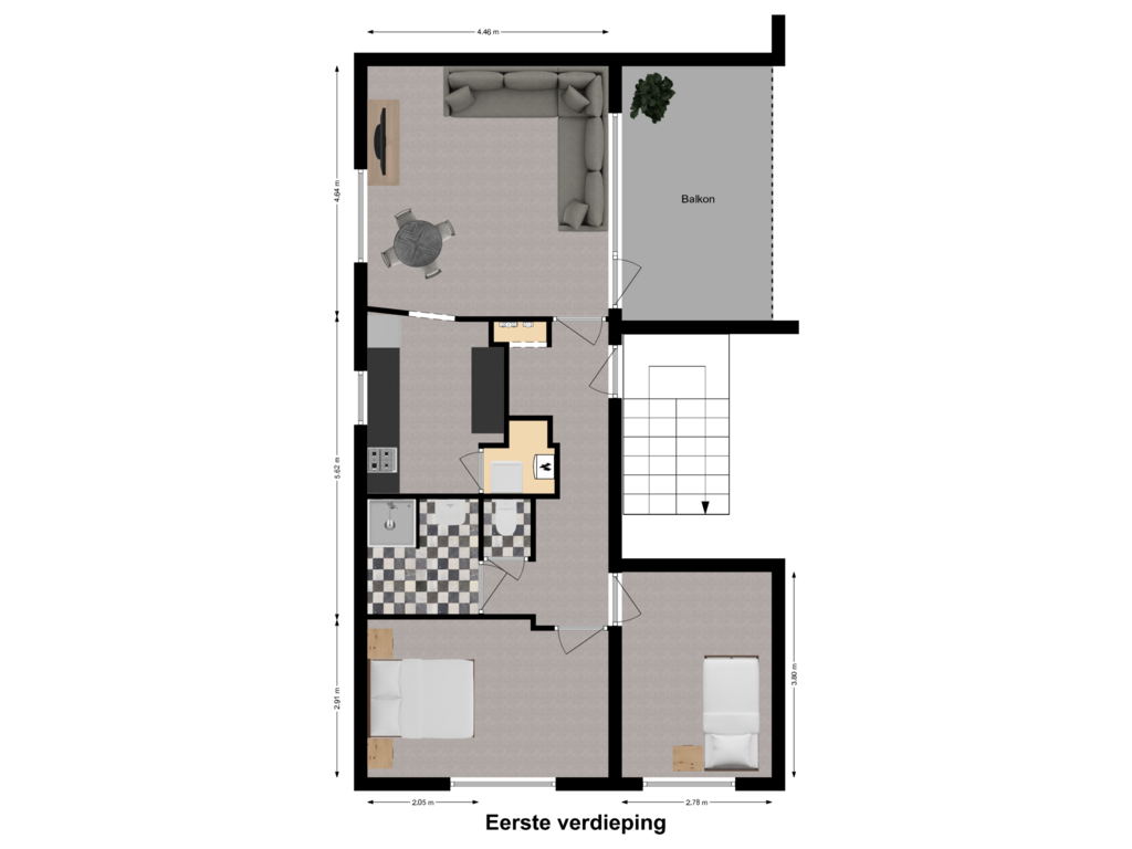 Bekijk plattegrond van First floor van Smalweer 3