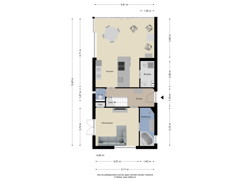 View floorplan of Begane Grond of Generaal Winkelmanstraat 164