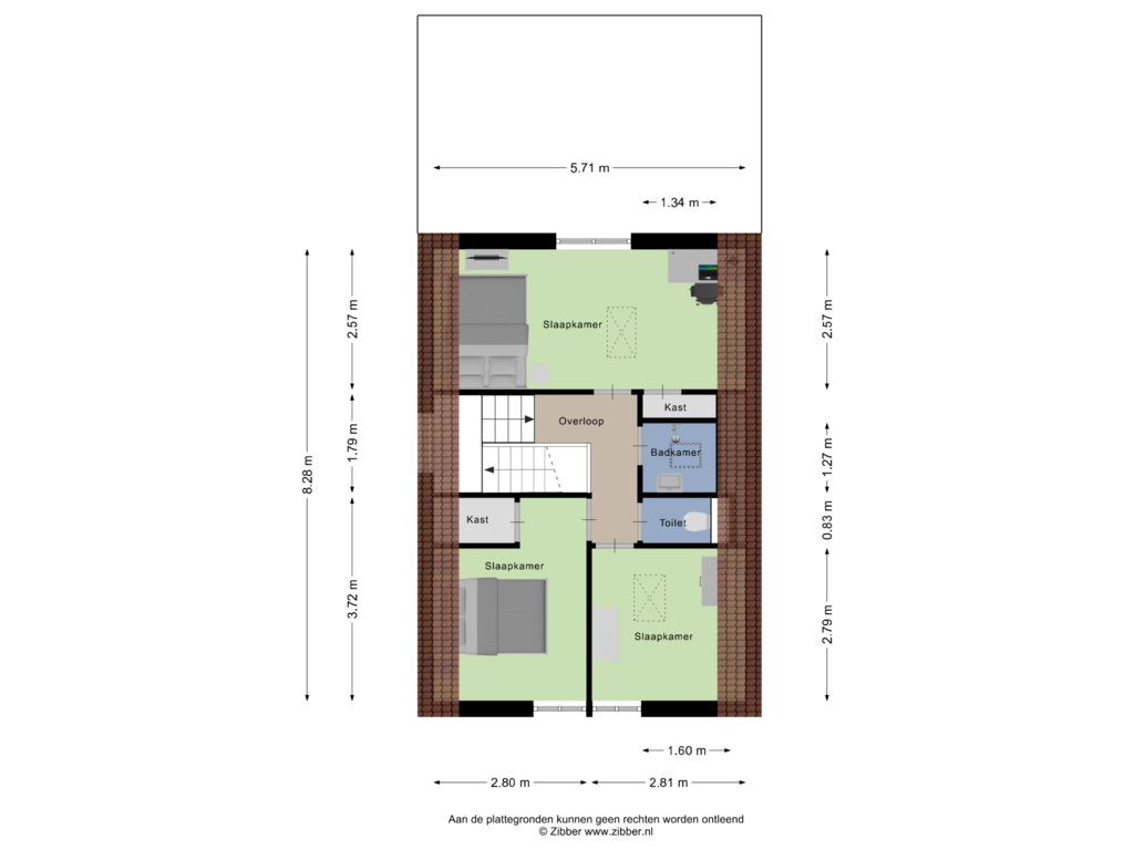 View floorplan of Eerste Verdieping of Generaal Winkelmanstraat 164