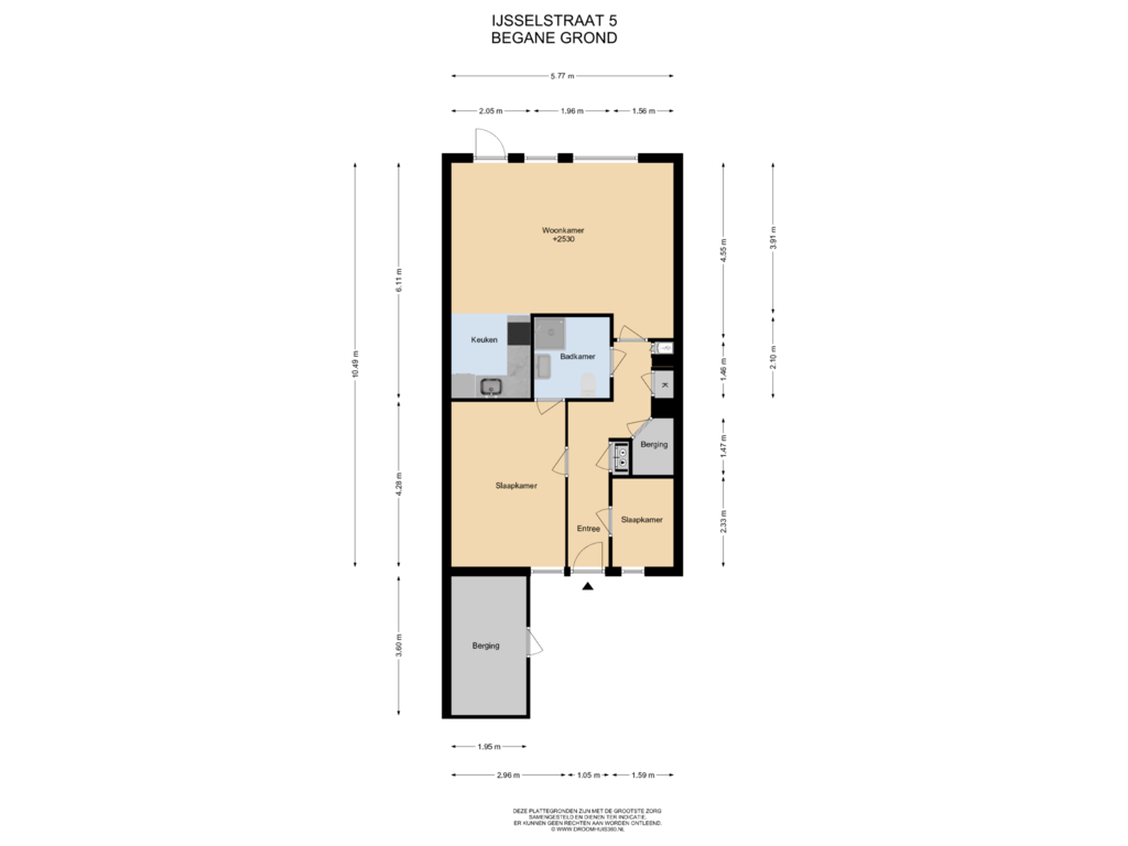 View floorplan of Begane grond of IJsselstraat 5