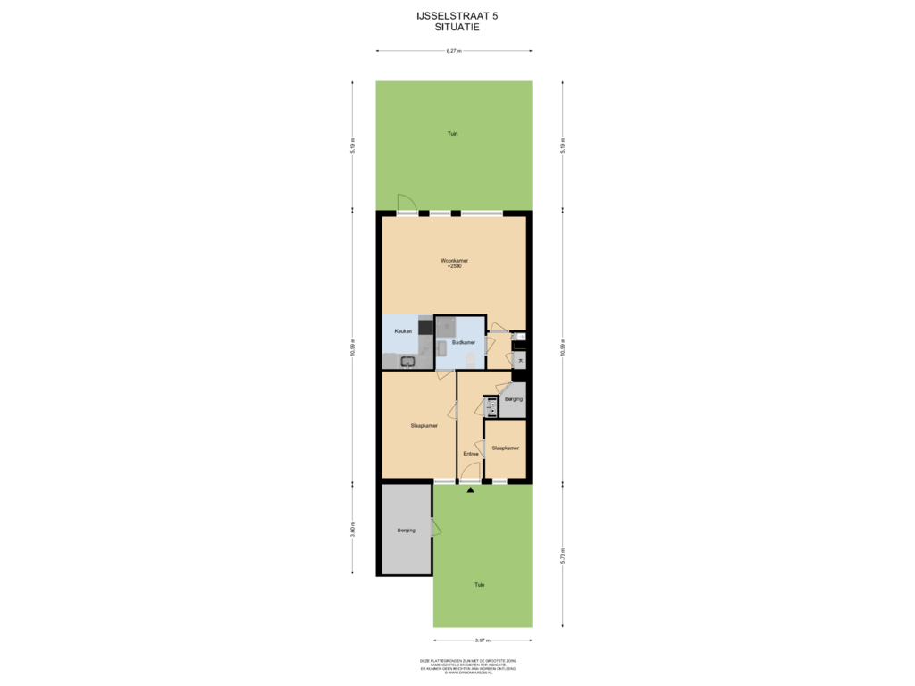 View floorplan of Situatie of IJsselstraat 5