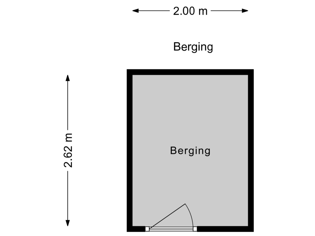 Bekijk plattegrond van Berging van Minister Aalberselaan 98