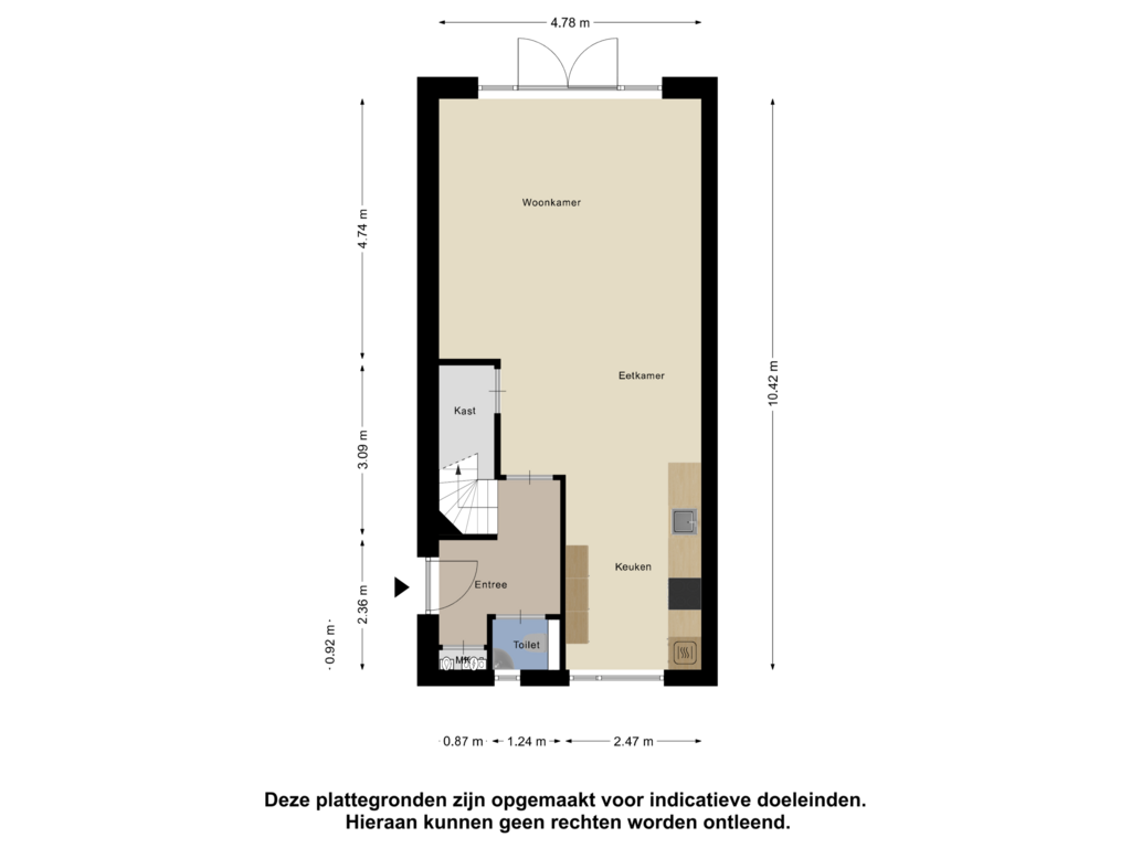 Bekijk plattegrond van Begane Grond van Den Eik 34