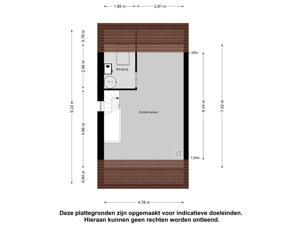 Bekijk plattegrond van Tweede Verdieping van Den Eik 34