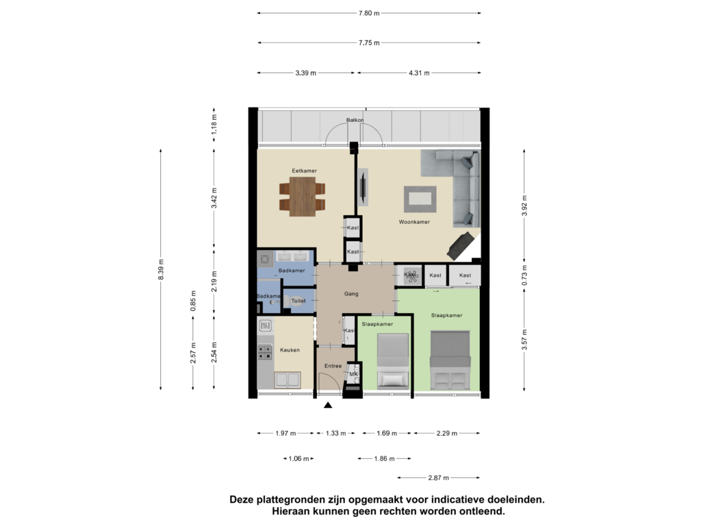 Bekijk plattegrond van Appartement van Goudestein 8