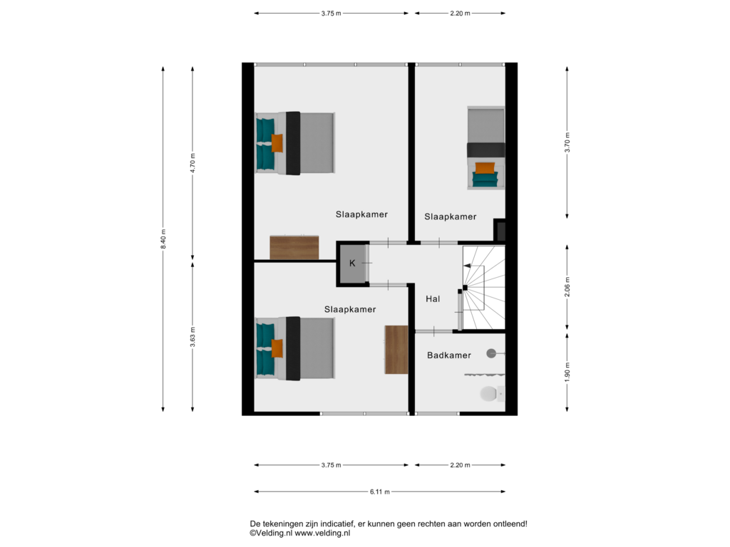 Bekijk plattegrond van Woonlaag 2 van Tolhuis 35