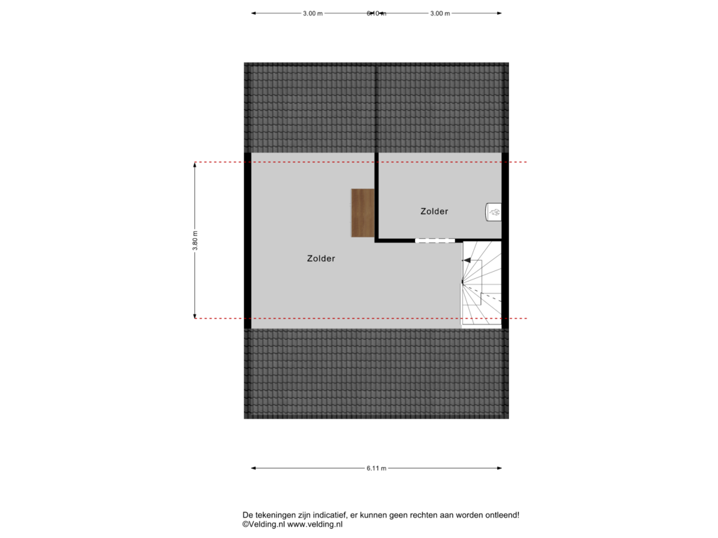 Bekijk plattegrond van Woonlaag 3 van Tolhuis 35