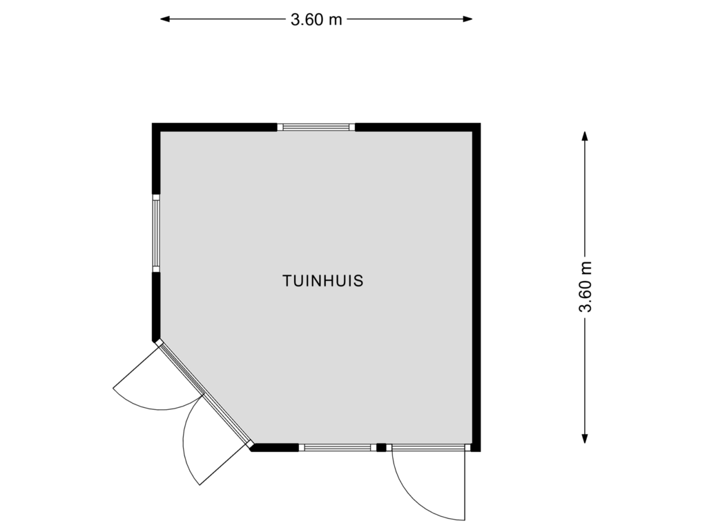 Bekijk plattegrond van TUINHUIS van Dorpsweg 99