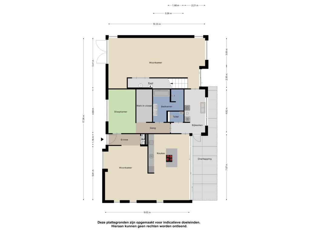 Bekijk plattegrond van Begane Grond van Het Veldje 18