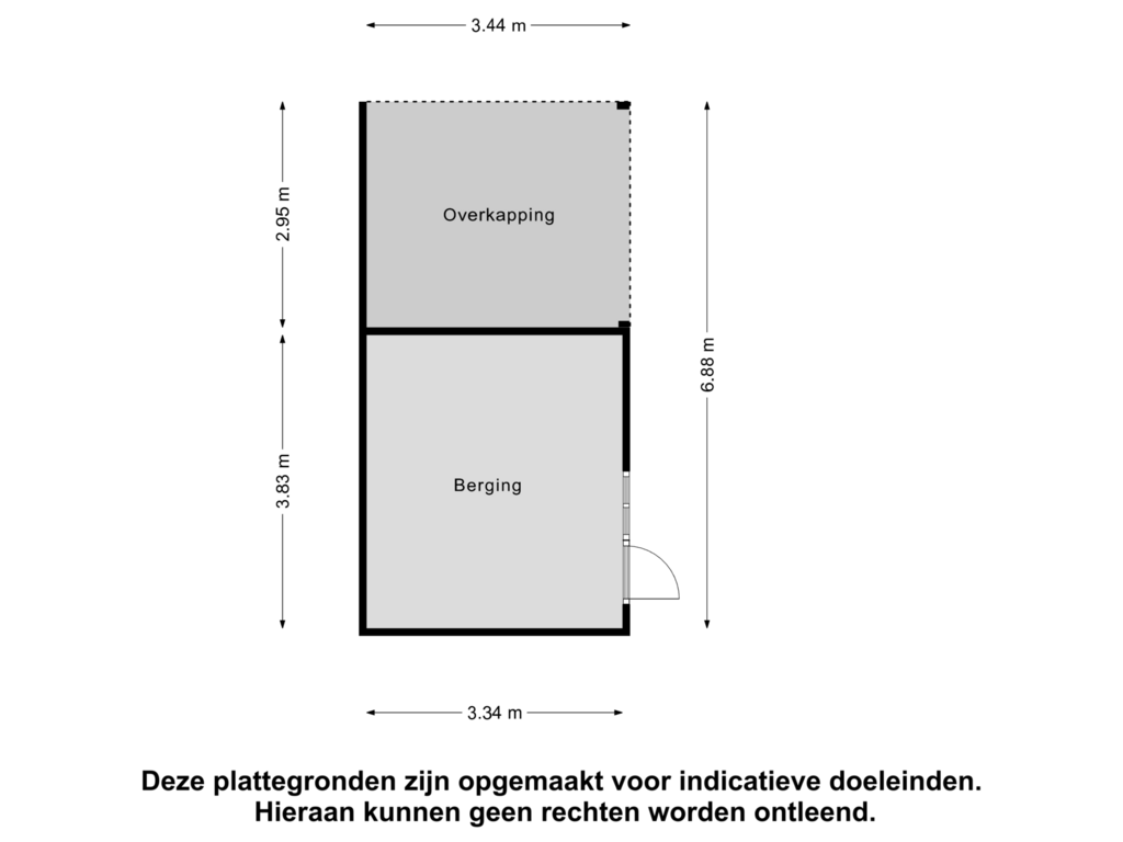 Bekijk plattegrond van Berging van Het Veldje 18