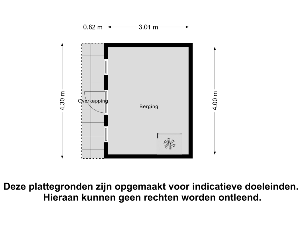 Bekijk plattegrond van Berging van Hellemanstraat 89