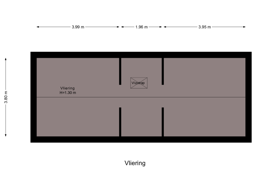 View floorplan of Vliering of De Cloese 236