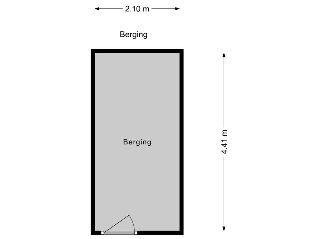 Bekijk plattegrond van Berging van Carnegielaan 70