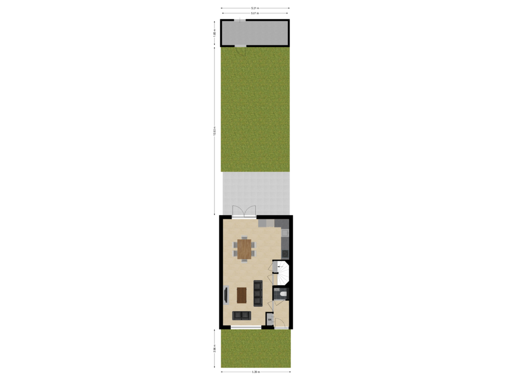 Bekijk plattegrond van Situatie van Lochemstraat 3