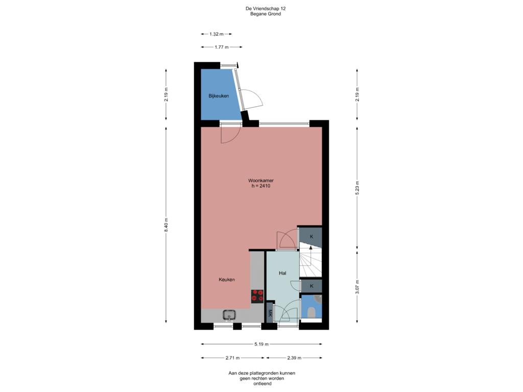 View floorplan of Begane Grond of de Vriendschap 12