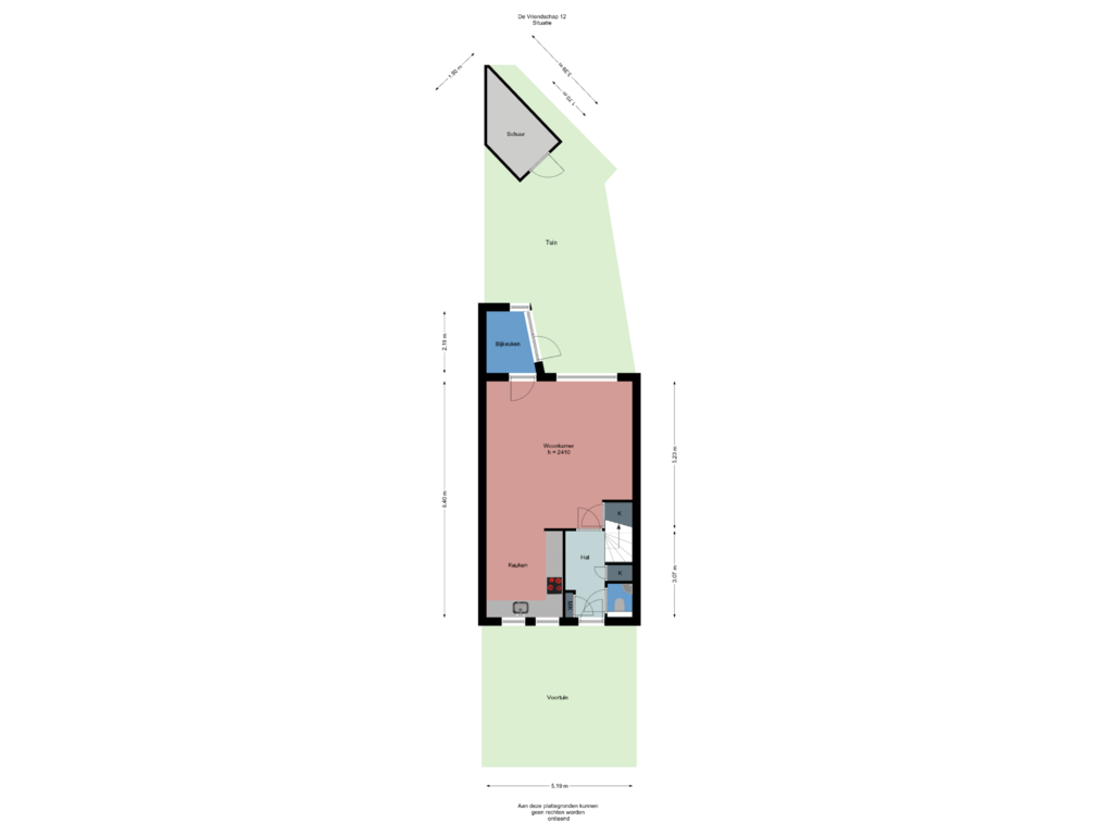 View floorplan of Situatie of de Vriendschap 12