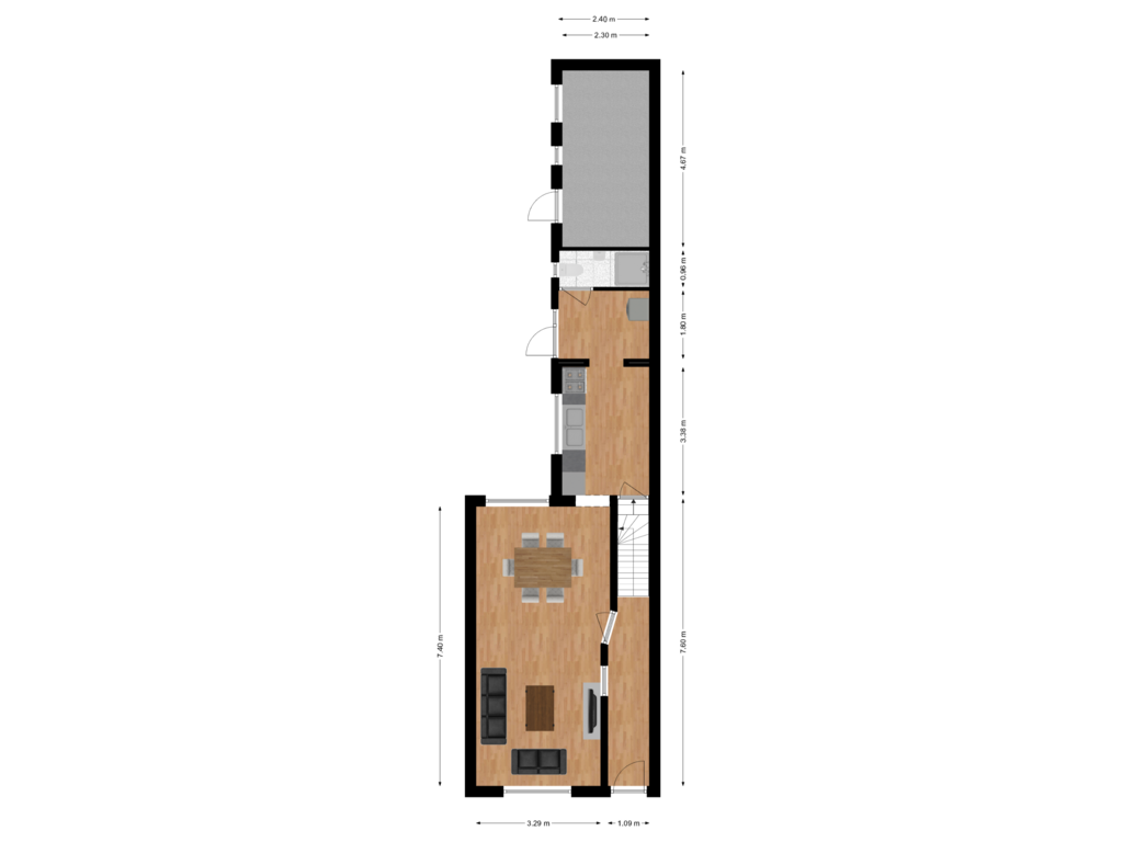 Bekijk plattegrond van Begane grond van Sint Janstraat 5