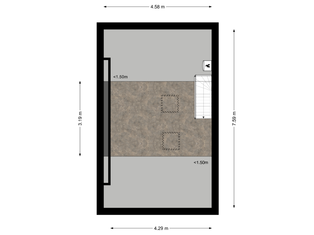 Bekijk plattegrond van Tweede verdieping van Sint Janstraat 5