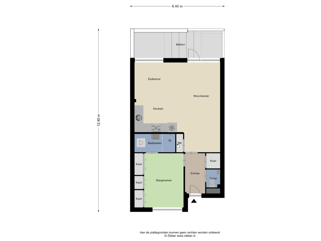 Bekijk plattegrond van Appartement Tuin van Nieuwe Gouw 108