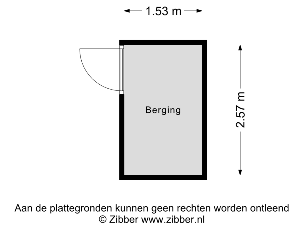 Bekijk plattegrond van Berging van Nieuwe Gouw 108