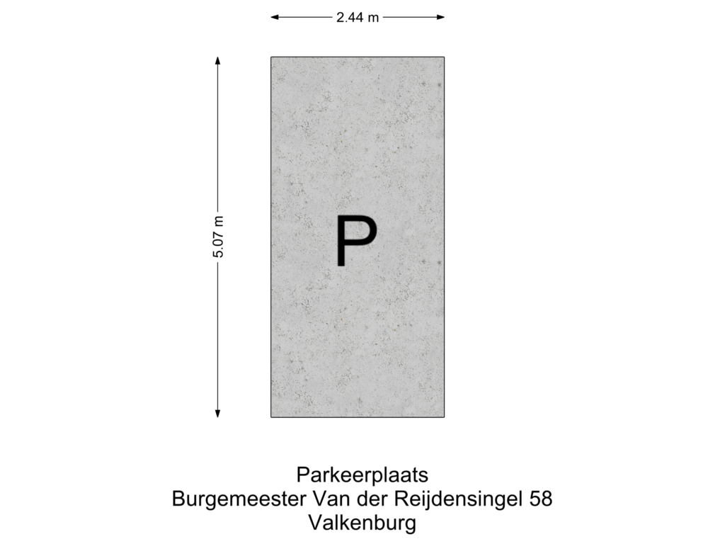 View floorplan of Parkeerplaats of Burgemeester Van der Reijdensingel 58