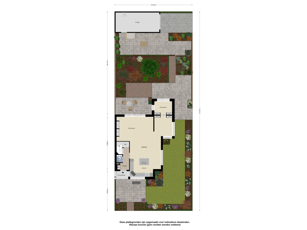 Bekijk plattegrond van Begane Grond-Tuin van Mozartlaan 25