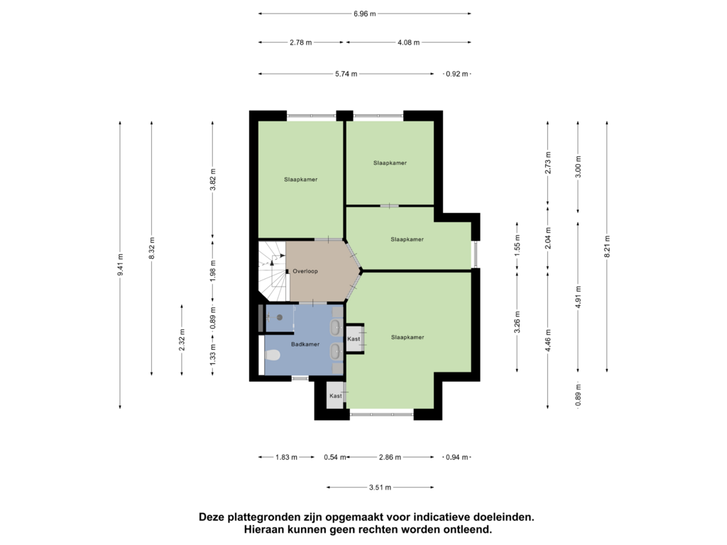 Bekijk plattegrond van Eerste Verdieping van Mozartlaan 25