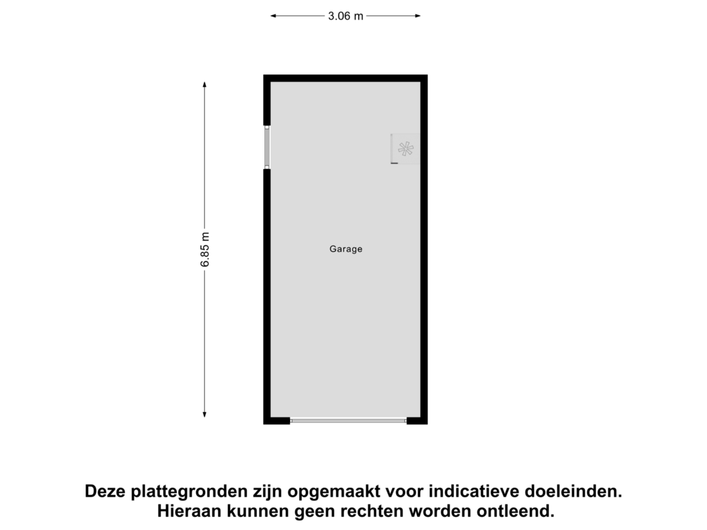 Bekijk plattegrond van Garage van Mozartlaan 25