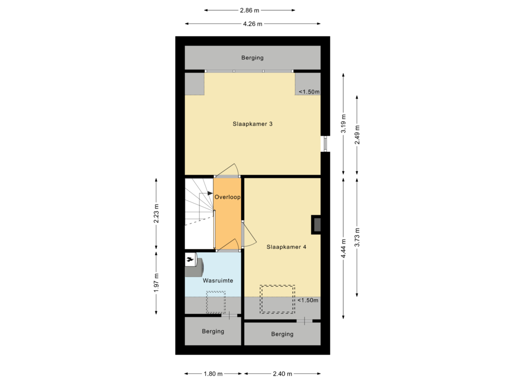 View floorplan of Tweede verdieping of Penhoren 2