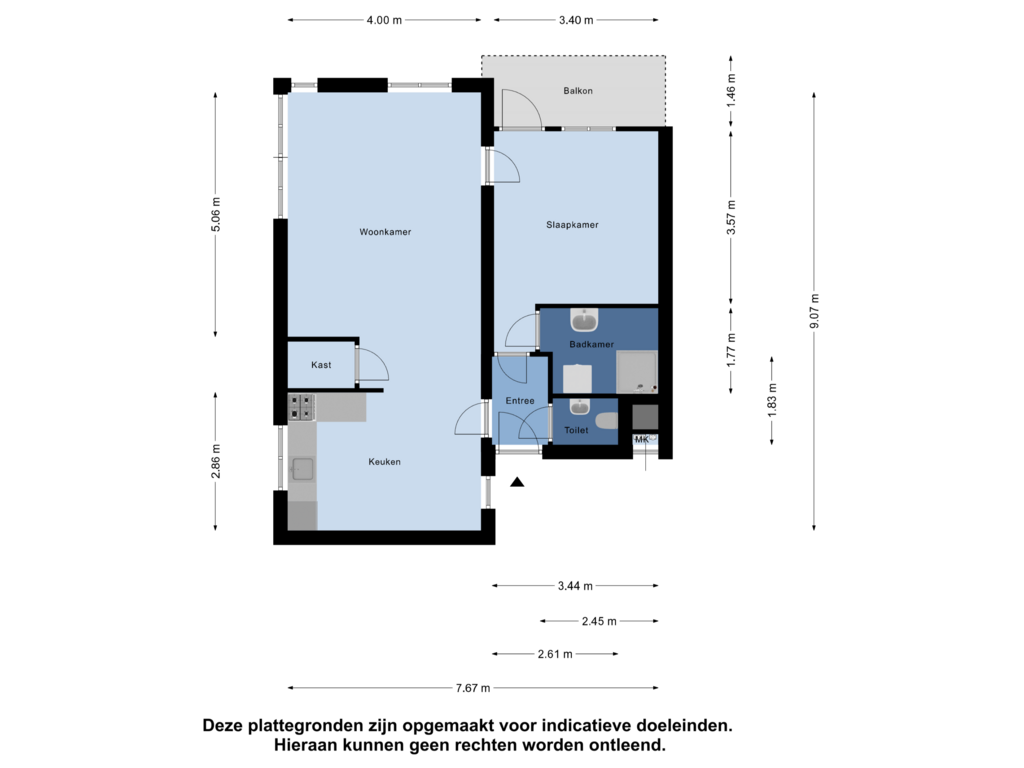 Bekijk plattegrond van Appartement van Stuifzwam 72